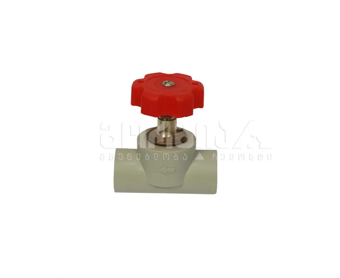 ვენტილი 20 რუხი BRASS A166 — წყლის მილები